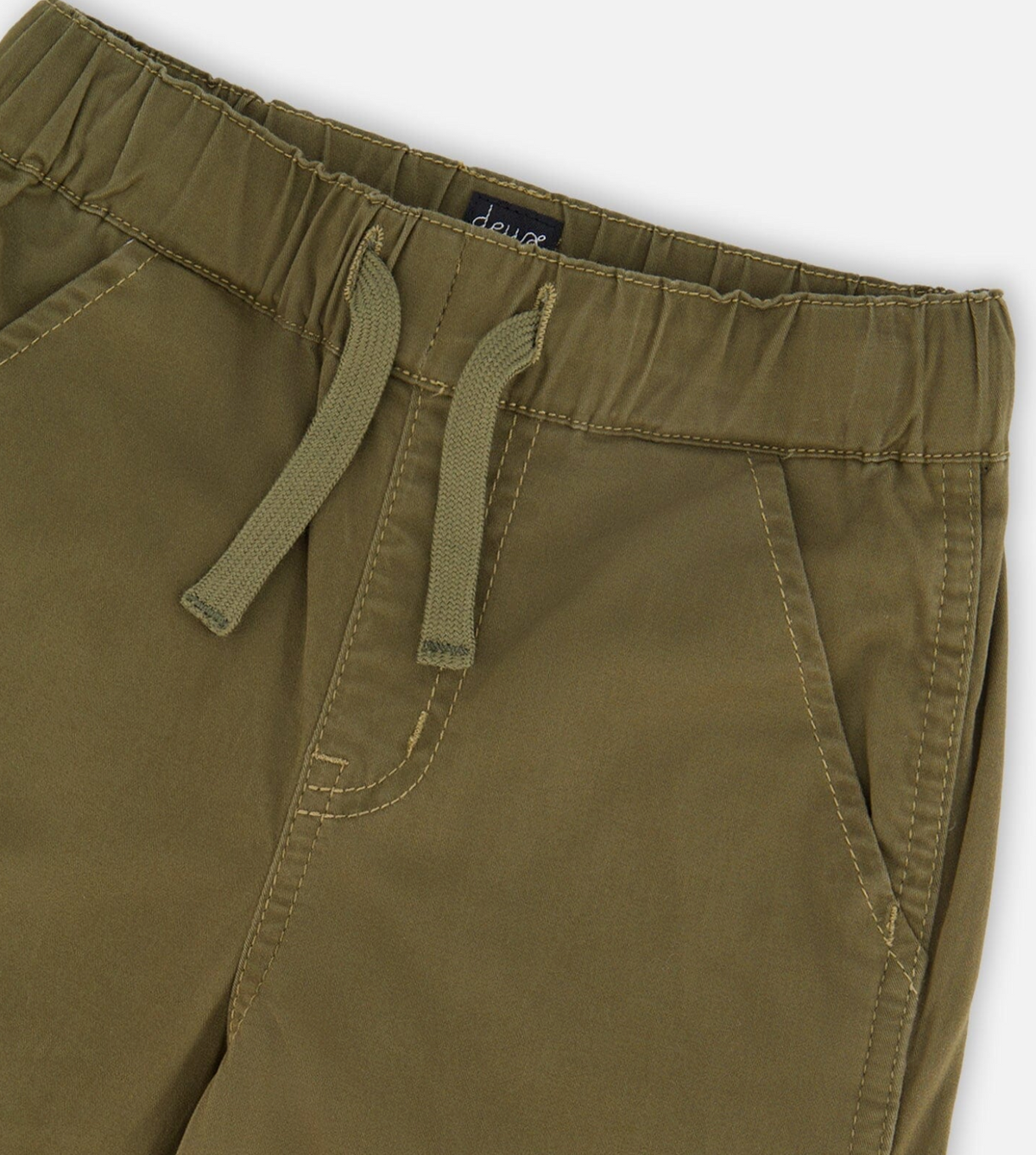Deux Par Deux Stretch Twill Carpenter Pant, Green