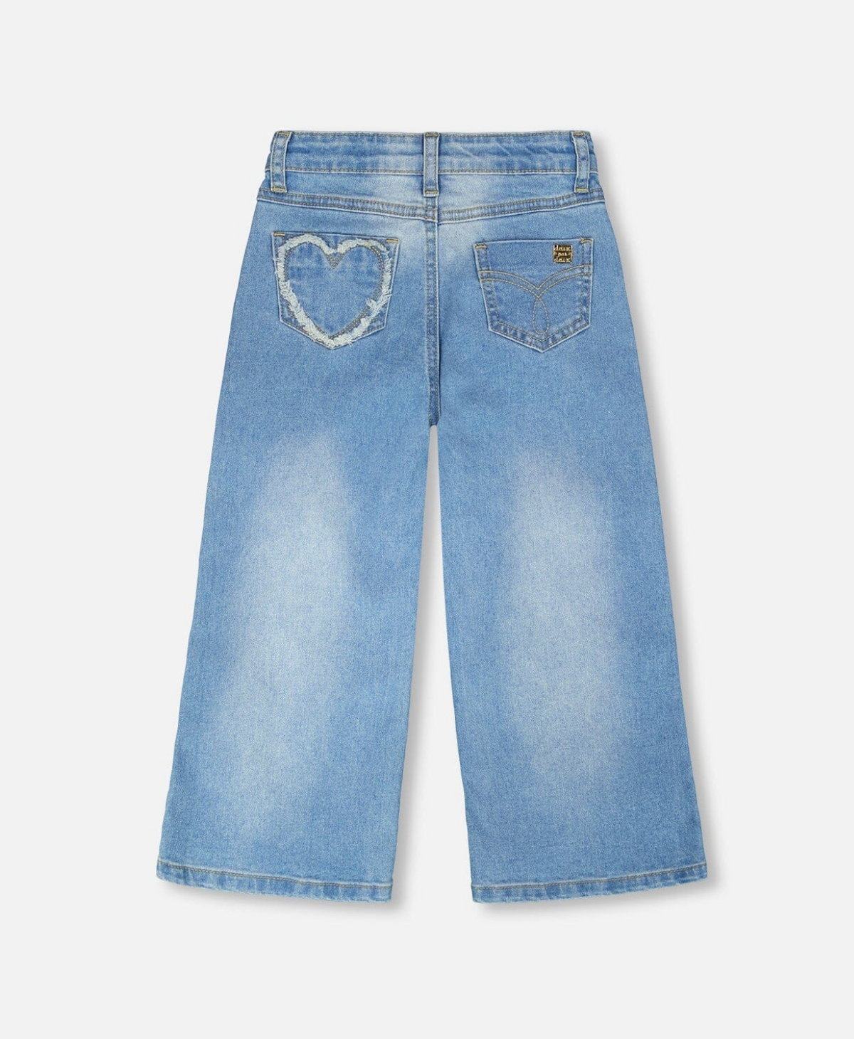 Deux Par Deux Wide Leg Jeans, Light Denim