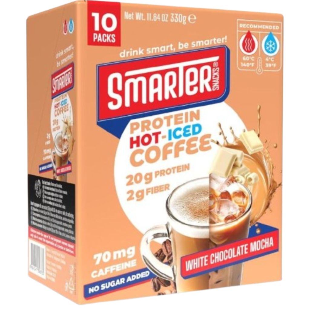 Smarter Snacks Protein Coffee, Box of 10 Packets
