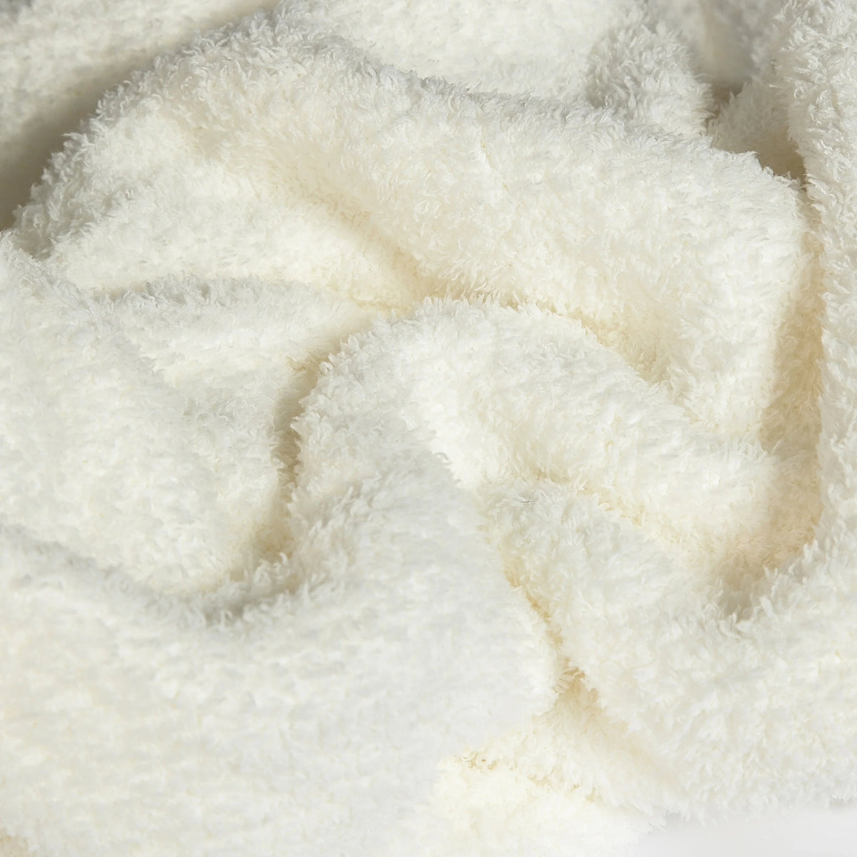 Sunset Snuggles White Solid Extended Throw, 54 x 76 in