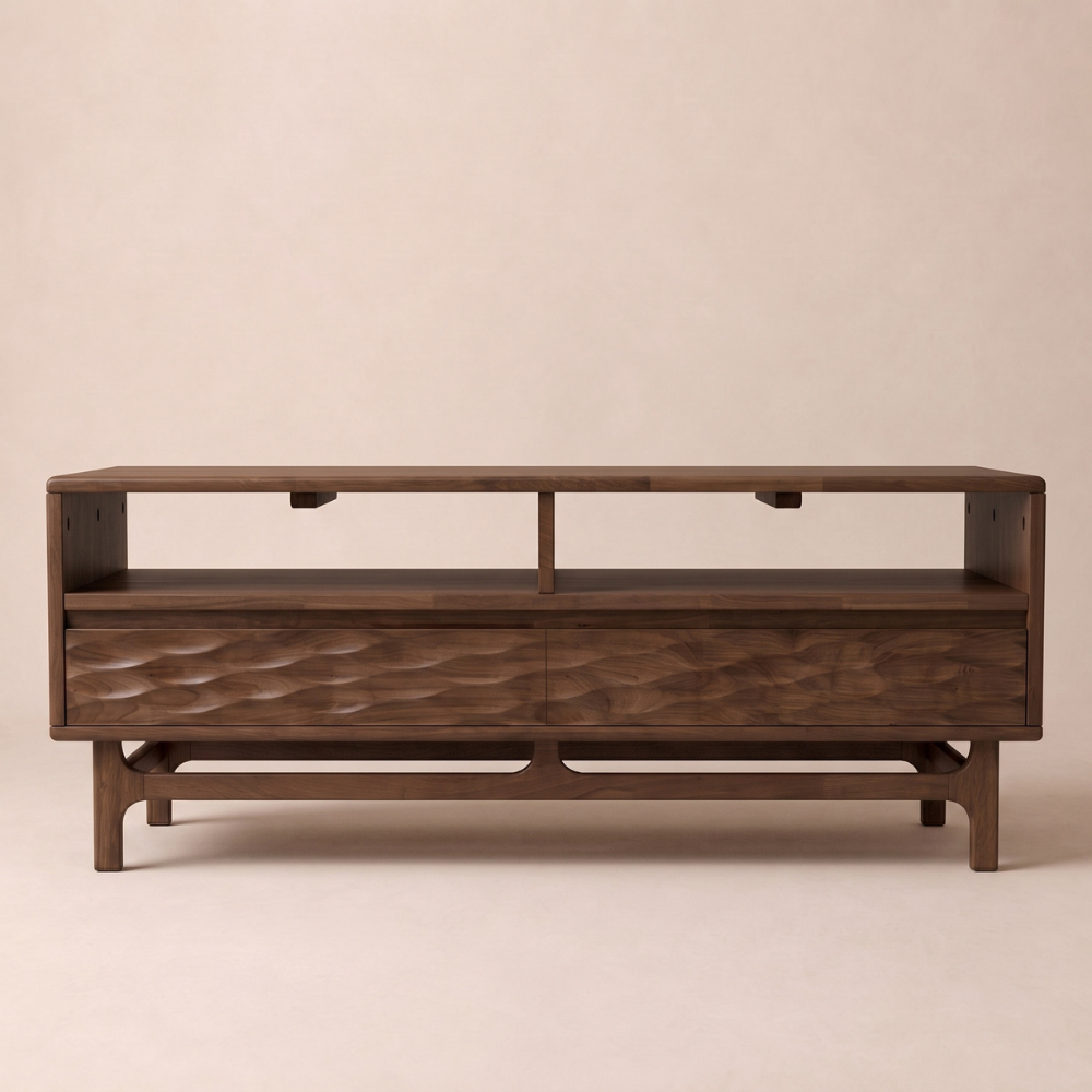 Elara Solid Rubber Wood Coffee Table