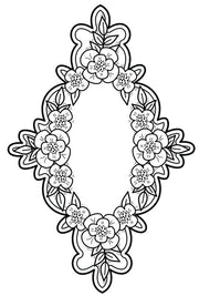 Creative Expressions Victoria's Garden Pre Cut Stamp