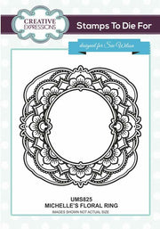 Creative Expressions Michelle's Floral Ring Stamp