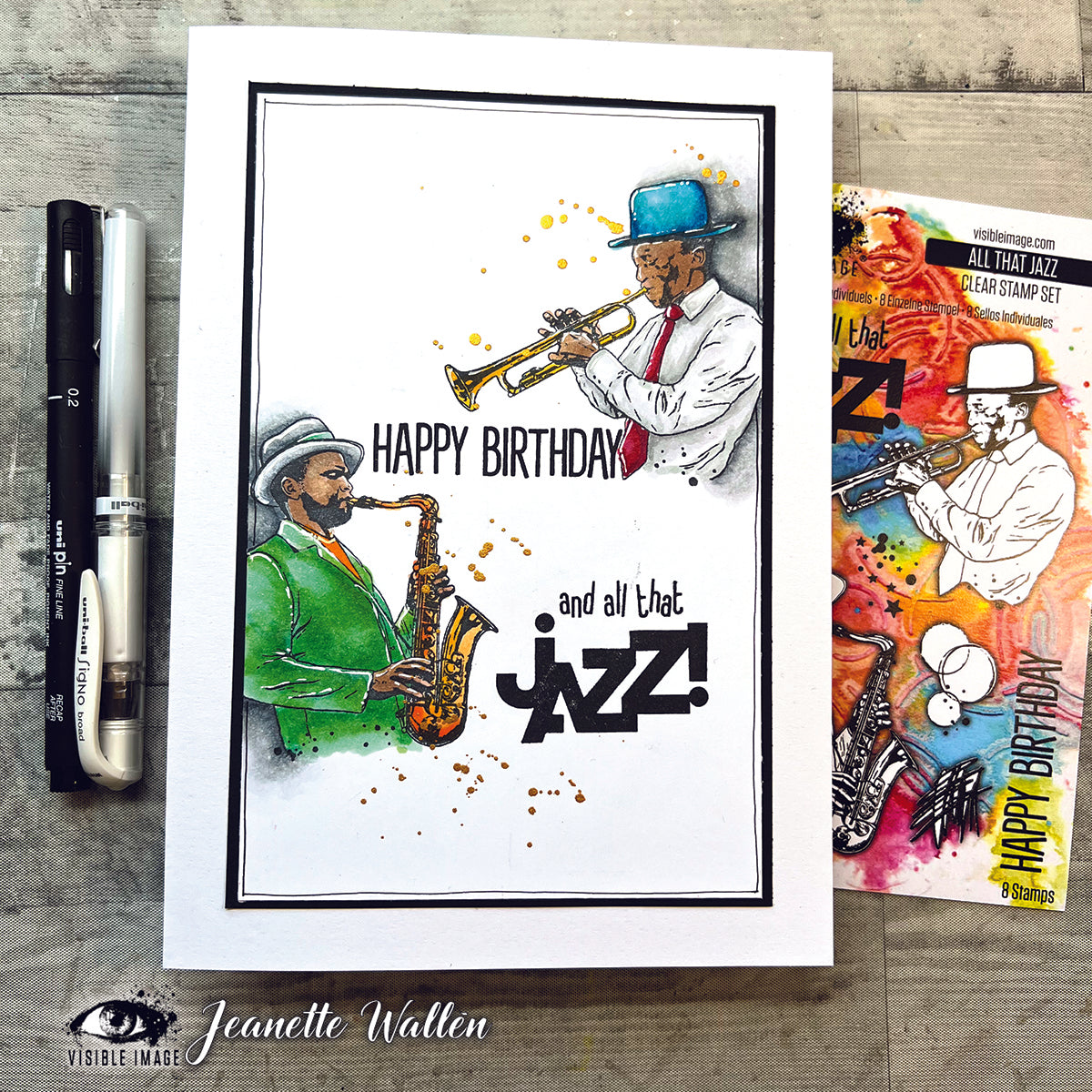 Visible Image All That Jazz 4 in x 6 in Stamp Set
