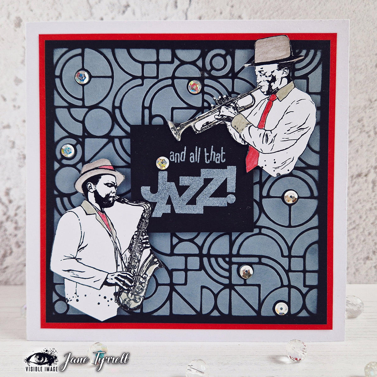 Visible Image All That Jazz 4 in x 6 in Stamp Set