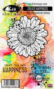 Visible Image Create Happiness - A6 Stamp Set