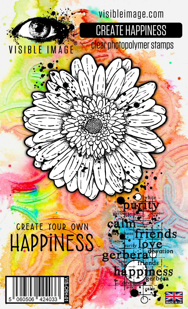 Visible Image Create Happiness - A6 Stamp Set