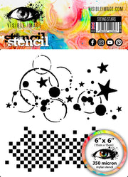 Visible Image Seeing Stars Stencil - 6 x 6