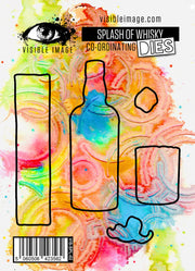 Visible Image Splash of Whisky Co-ordinating Dies