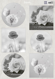 Marianne Design A4 Cutting Sheet - Serenity Flowers
