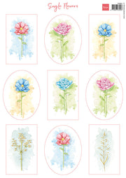 Marianne Design A4 Cutting Sheet - Single Flowers