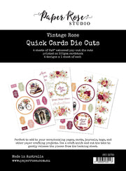Vintage Rose Quick Cards Die Cuts 33735