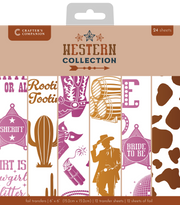 Western Collection 6”x6” Foil Transfers