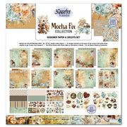 3Quarter Designs Mocha Fix 12x12 Design Paper & Diecuts Set