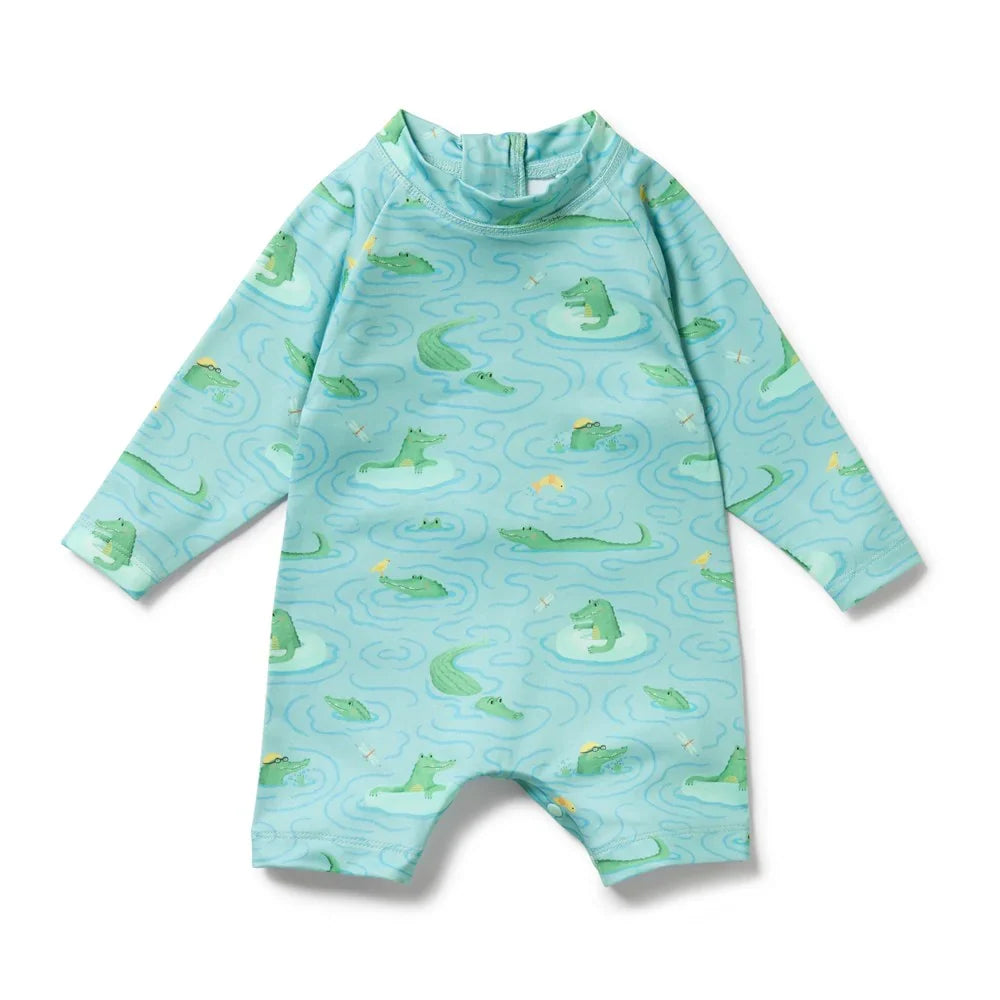 Wilson + Frenchy Sunny Scales Long Sleeve Swimsuit