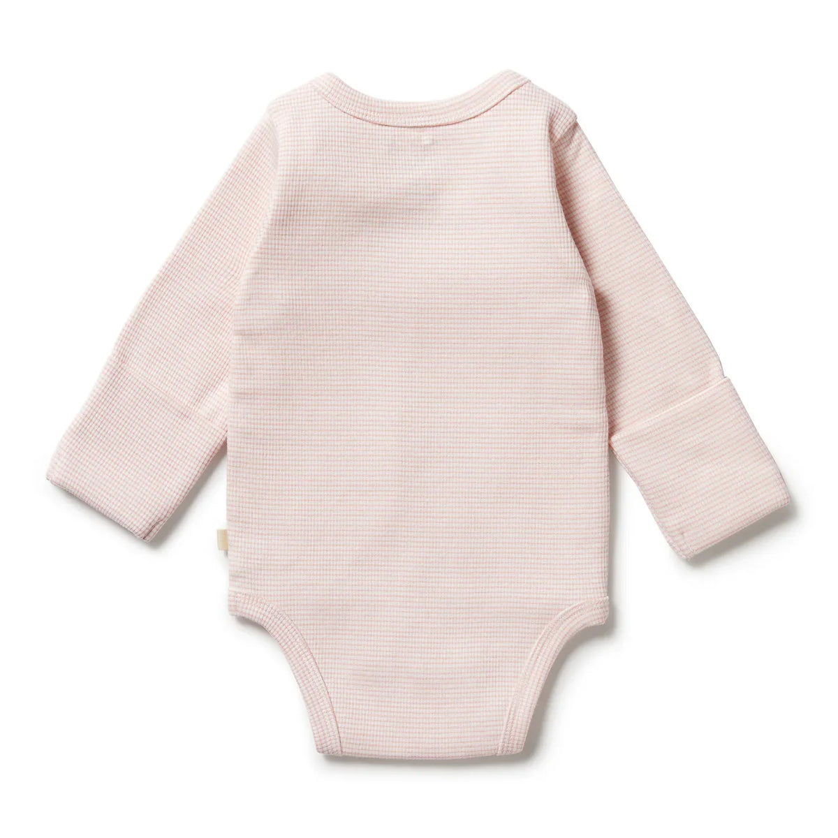 Wilson + Frenchy Organic Stripe Rib Kimono Bodysuit, Cantaloupe