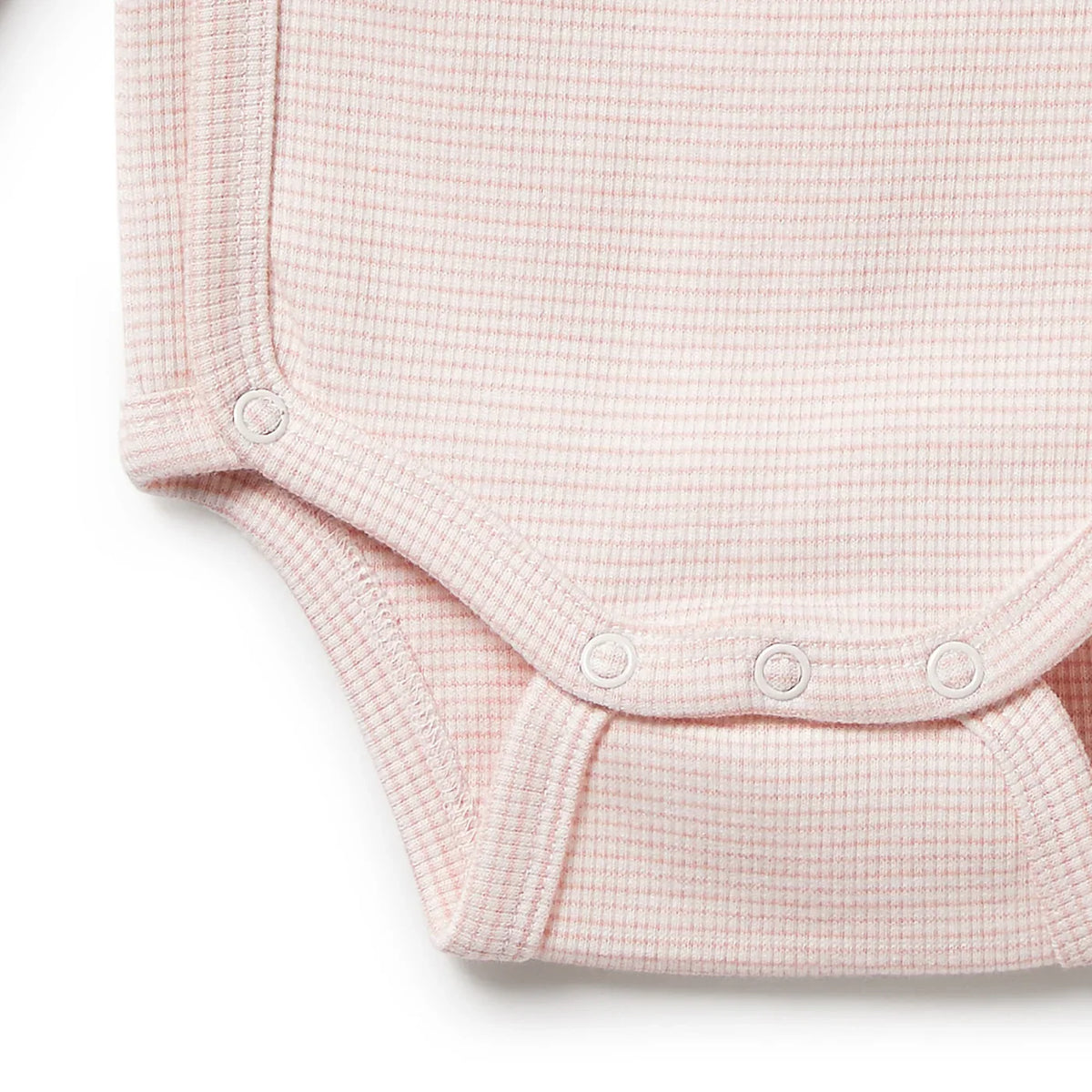 Wilson + Frenchy Organic Stripe Rib Kimono Bodysuit, Cantaloupe