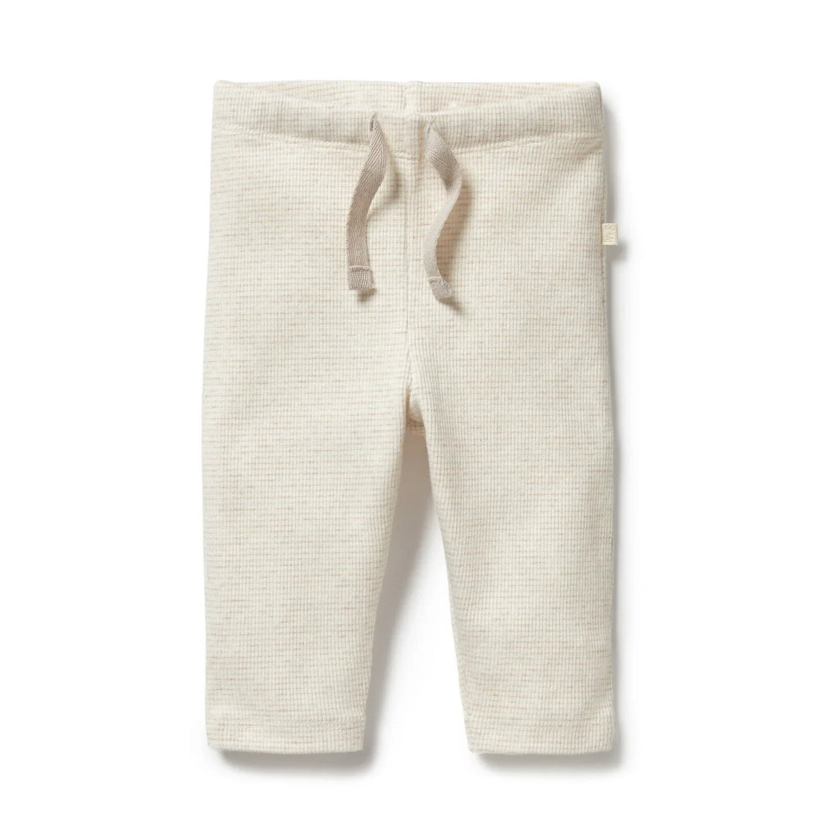 Wilson + Frenchy Organic Stripe Rib Legging, Oatmeal