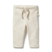 Wilson + Frenchy Organic Stripe Rib Legging, Oatmeal