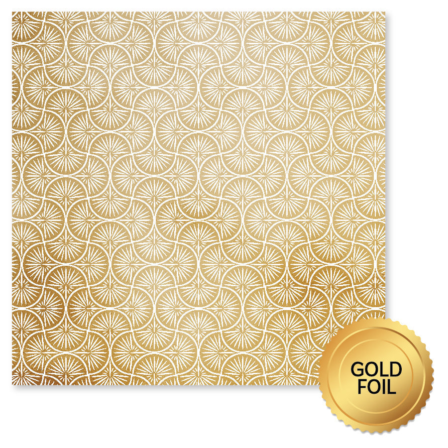 Wedding Joy Foil Gold A 12 x 12 Paper (6 pc Bulk Pack) 34512