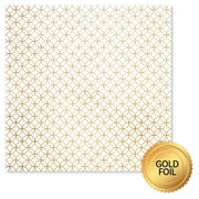 Wedding Joy Foil Gold C 12 x 12 Paper (6 pc Bulk Pack) 34518
