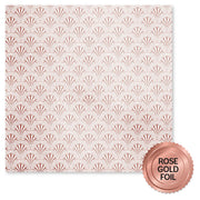 Wedding Joy Foil Rose Gold D 12 x 12 Paper (6 pc Bulk Pack) 34569