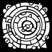 Woodware Wheel 6 in x 6 in Stencil