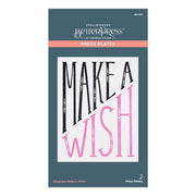 Diagonal Make a Wish Press Plate from the BetterPress Collection