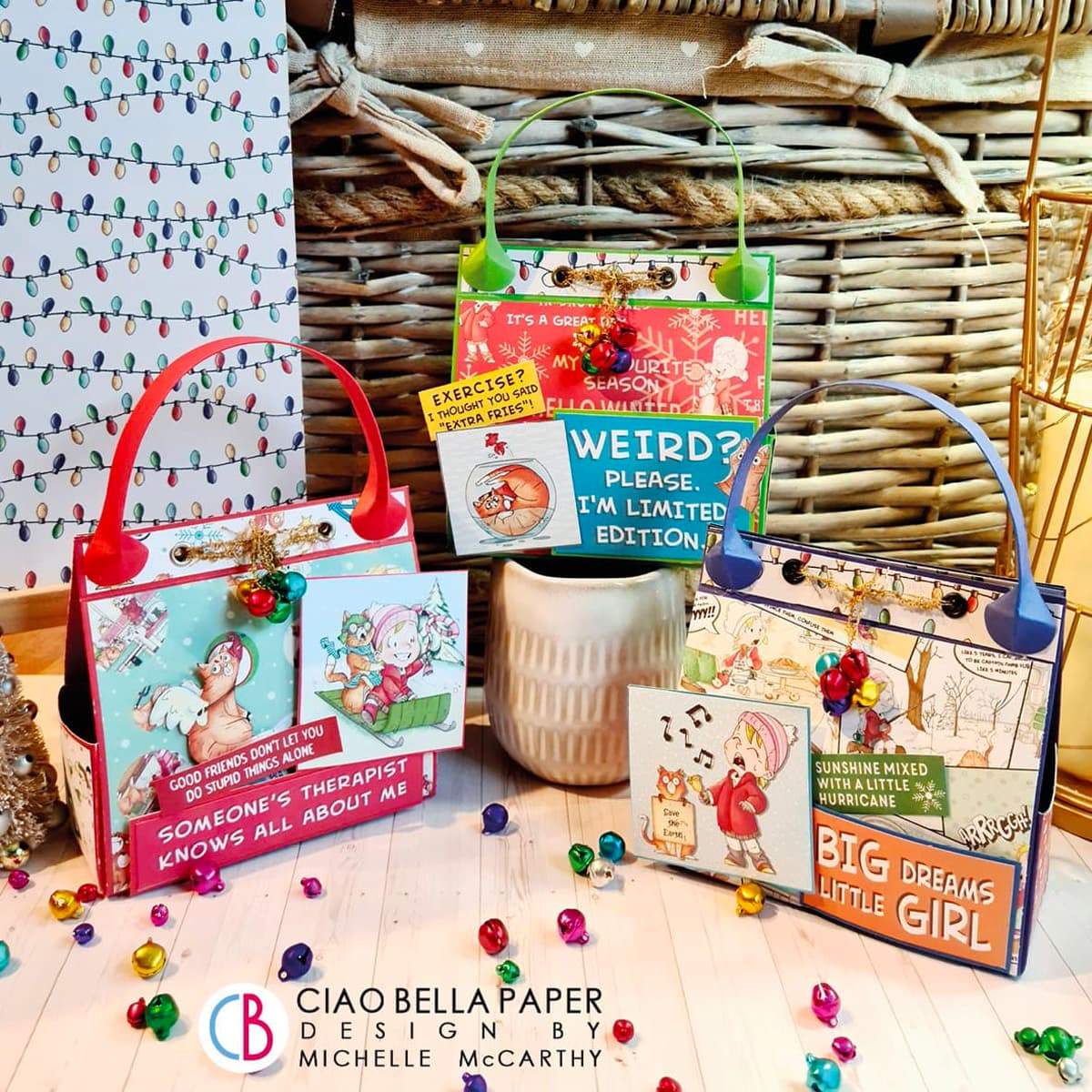 Ciao Bella Zoe & Ziggy Paper Pad 12"x12" 12/Pkg