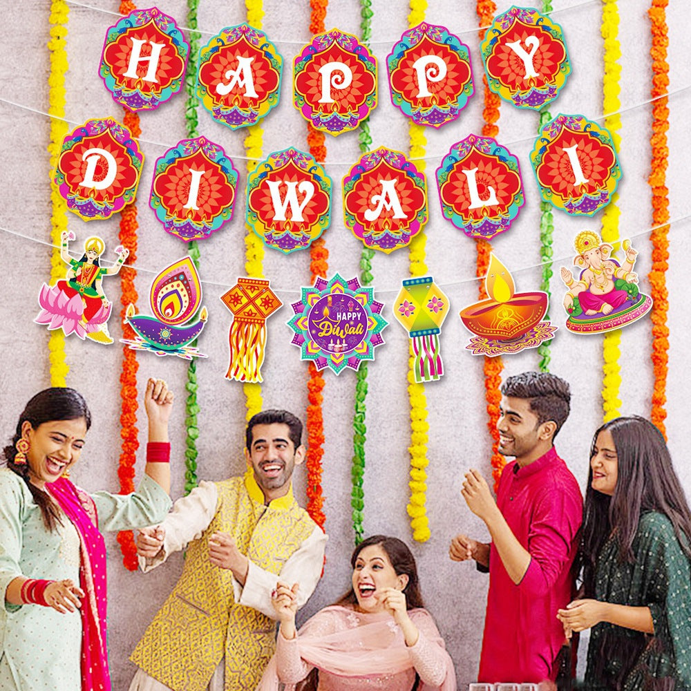 Happy Diwali Paper Banner