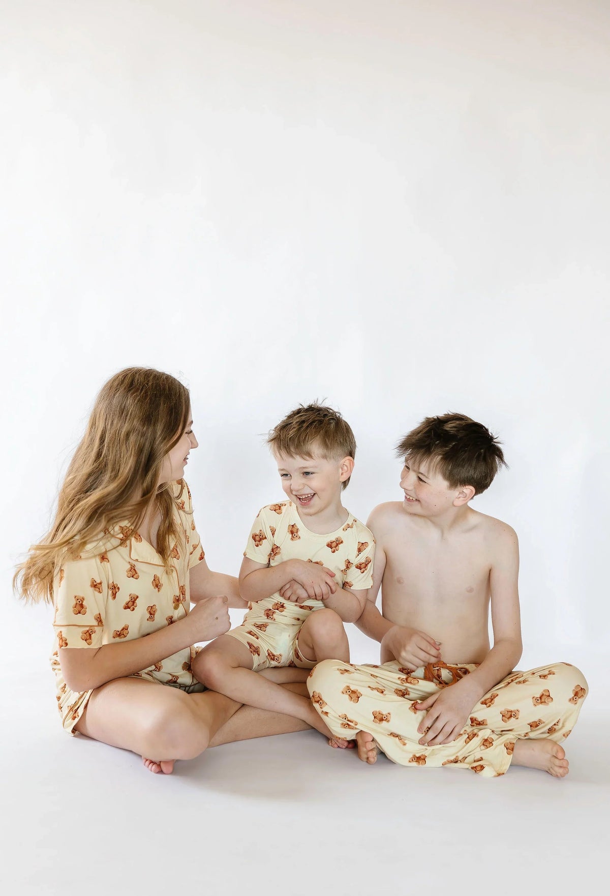 Sunset Snuggles Kids Teddy Bear Long Sleeve Pyjama Top