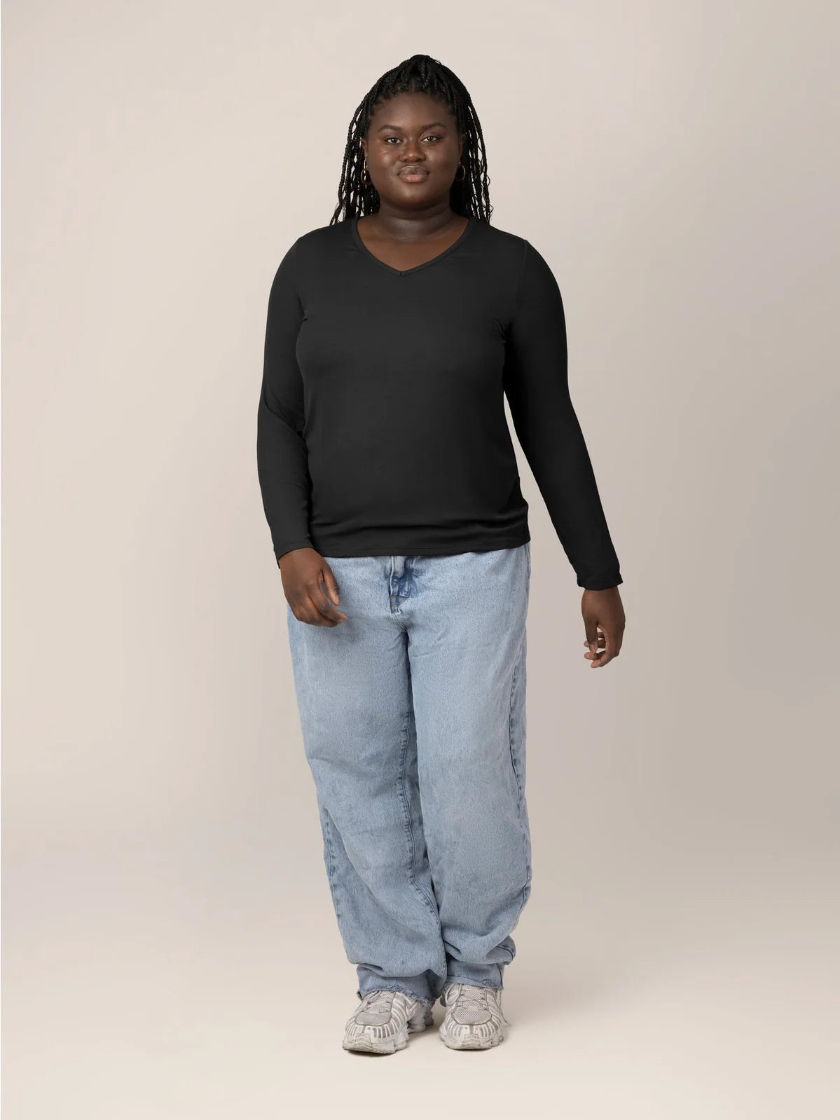 Kindred Bravely Ribbed Maternity & Nursing Long Sleeve T-Shirt