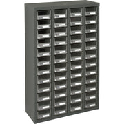 KPC-400 Galvanized Steel Parts Cabinet, 48 Drawers, Grey