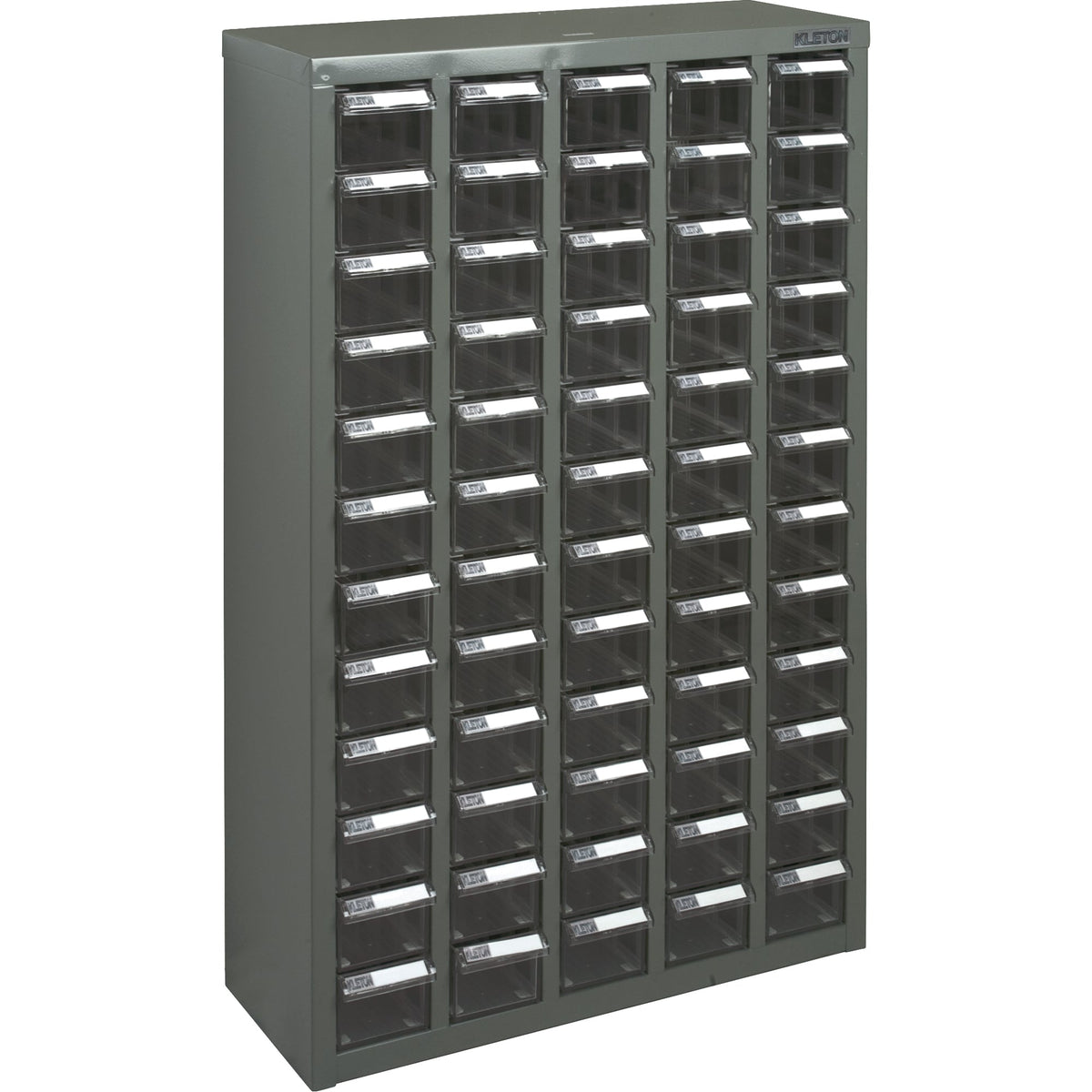 KPC-500 Galvanized Steel Parts Cabinet, 60 Drawers, Grey