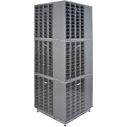 Heavy-Duty Carousel Drawer Cabinet, 480 Drawers, 27" x 27" x 80"