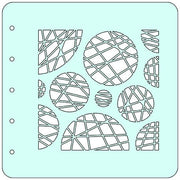 Nellie's Choice Stencil A6 For Magnetic Colour Set Circles