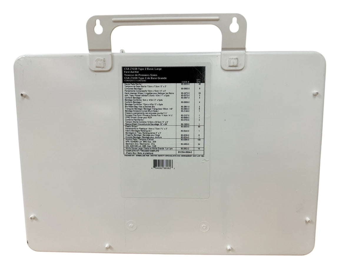 CSA Z1220-17 Type 2 Large First Aid Kit, 51-100 Workers, Plastic Box