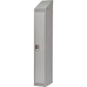 Assembled Lockers, 12" x 18" x 82", Steel, Grey, Rivet (Assembled)
