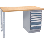 Industrial Duty Workbench, 1000 lbs. Cap., 30" W x 60" D, 34" H
