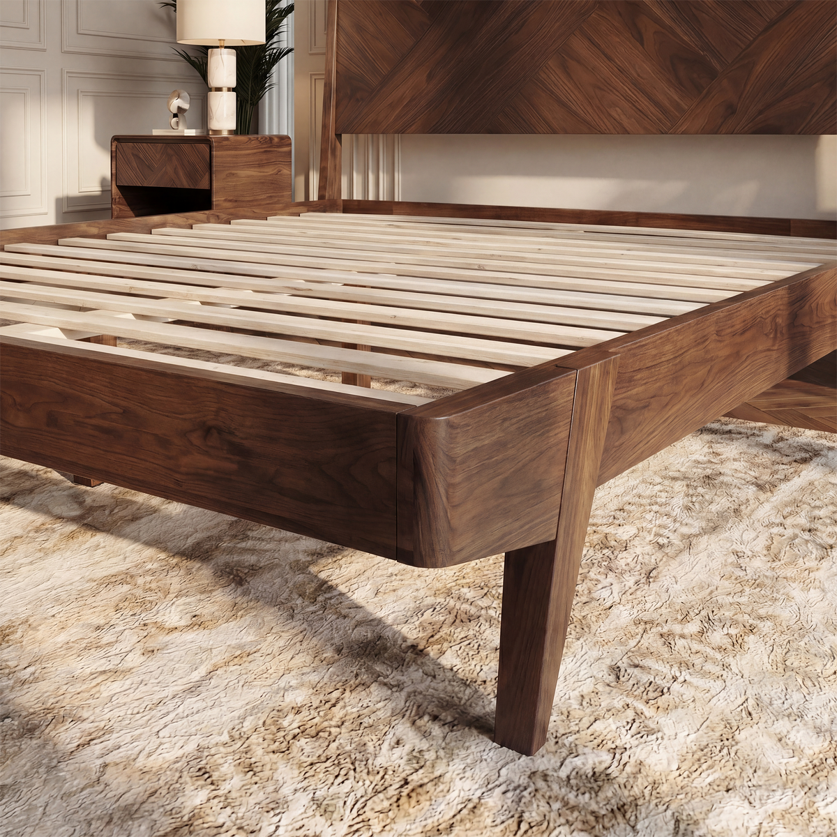 Gazelle Solid Acacia Wood Bed Frame