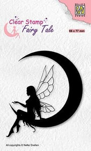 Nellie's Choice Clear Stamp Fairy Tales Elf On The Moon
