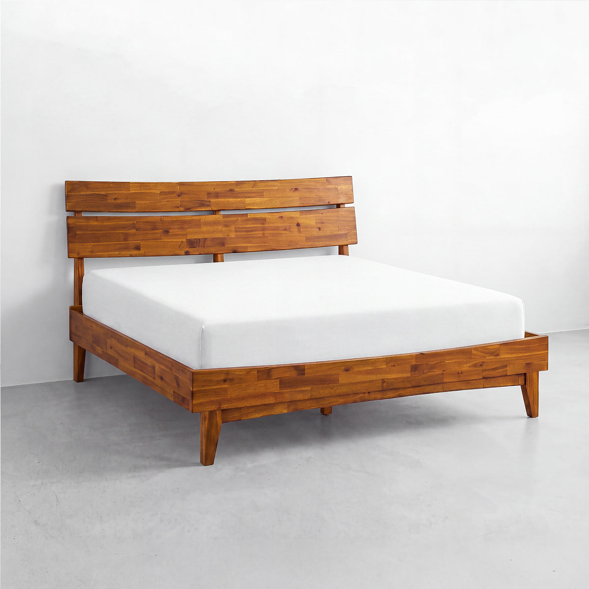 Aurora Solid Acacia Wood Bed Frame