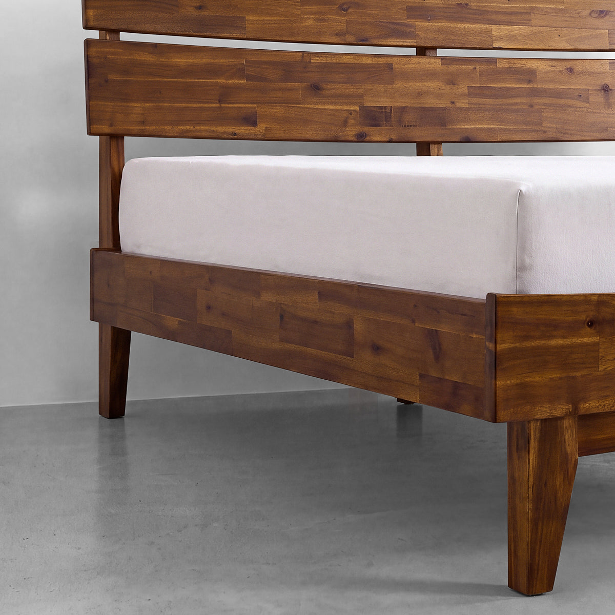 Aurora Solid Acacia Wood Bed Frame