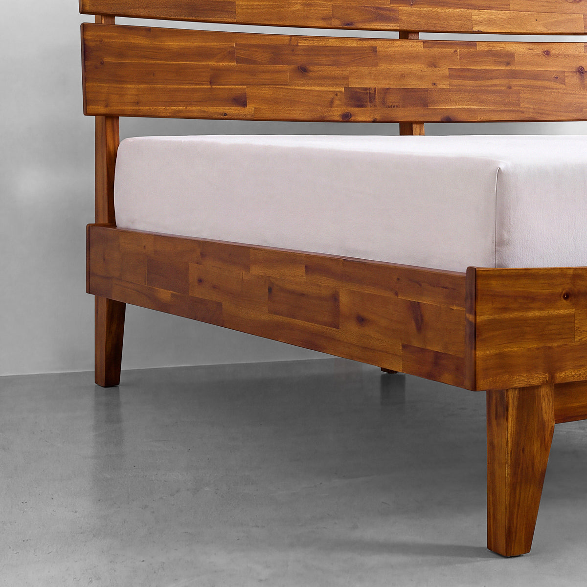 Aurora Solid Acacia Wood Bed Frame