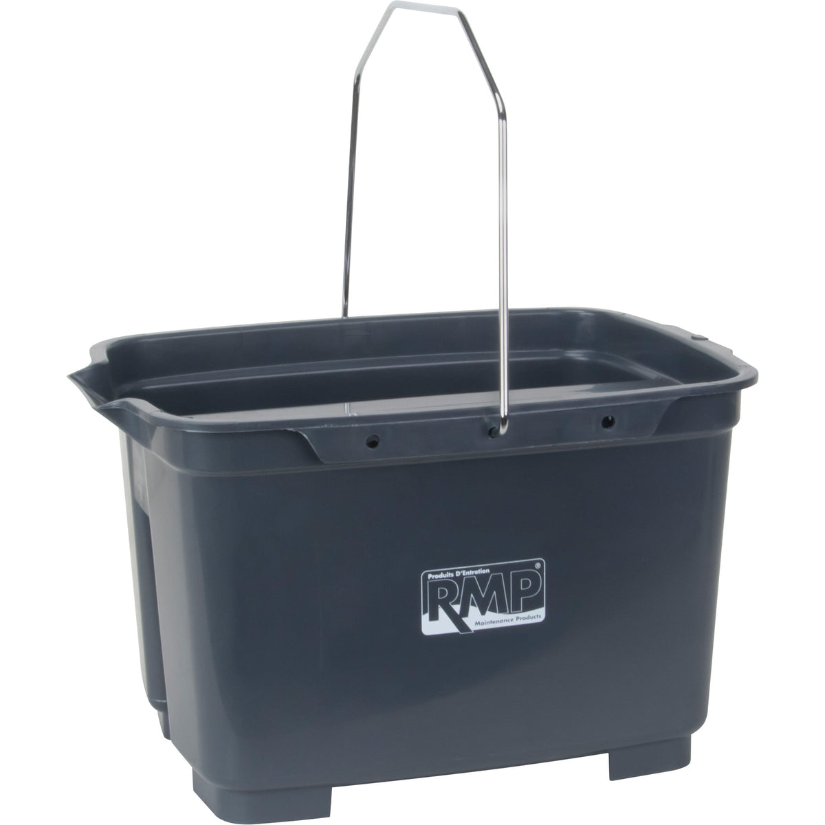 Dual Compartment Bucket, 4.75 US Gal. (19 qt.) Capacity, Grey
