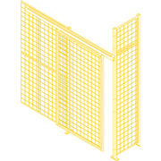 Wire Mesh Partition Components - Sliding Doors, 8' W x 8' H