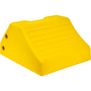 Heavy-Duty Urethane Wheel Chocks, Yellow, 15-1/2" x 17-7/10" x 10"