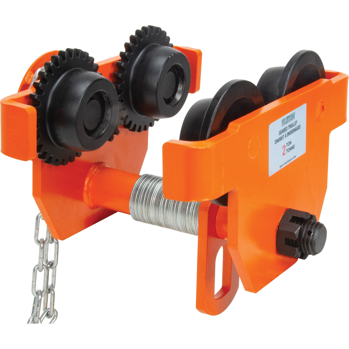 Adjustable Trolley with Safety Plates, 0.5 Ton Capacity