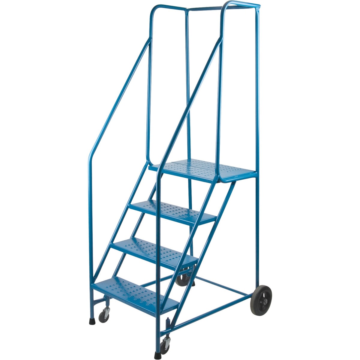 CSA Steel Rolling Step Ladder, 4 Steps, 22" Wide, 37" Platform
