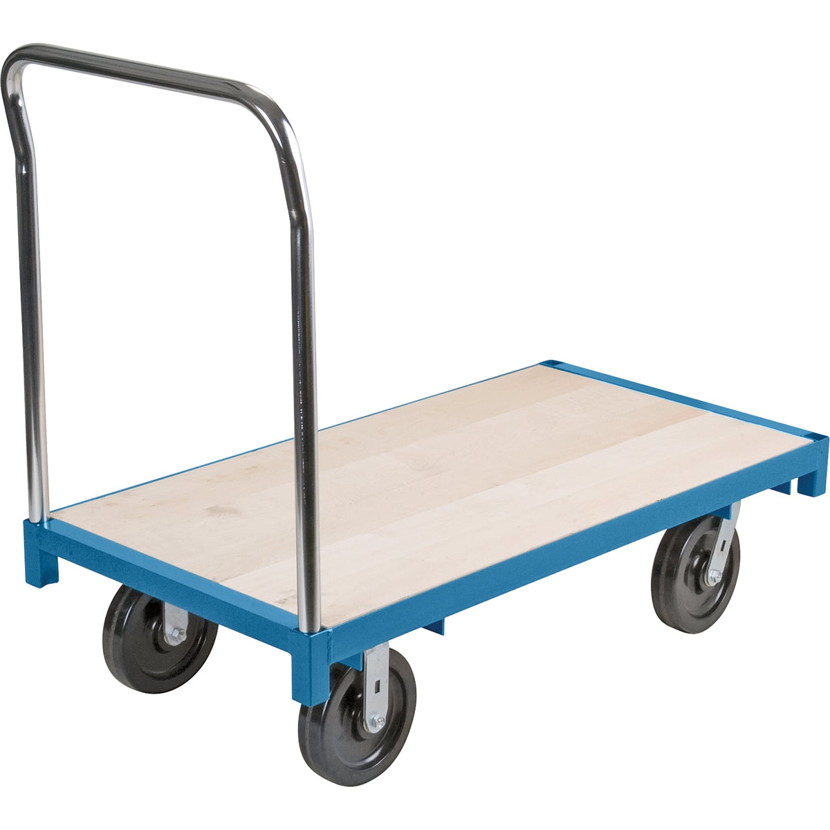 Heavy-Duty Platform Truck, 48" x 30", 2,500 lb, Nylon Casters
